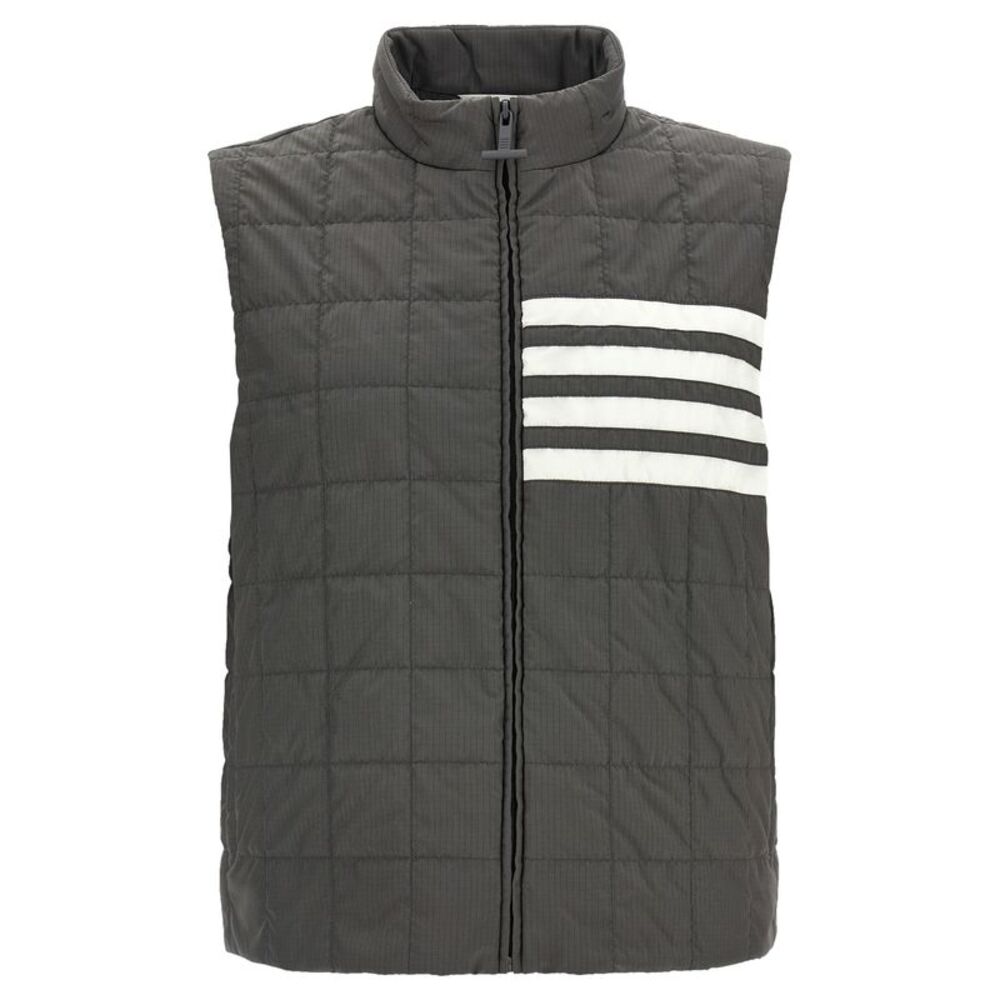 Thom Browne Gray Polyamide Sleeveless Men's Jacket